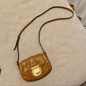 Brown leather Michael Kors crossbody bag